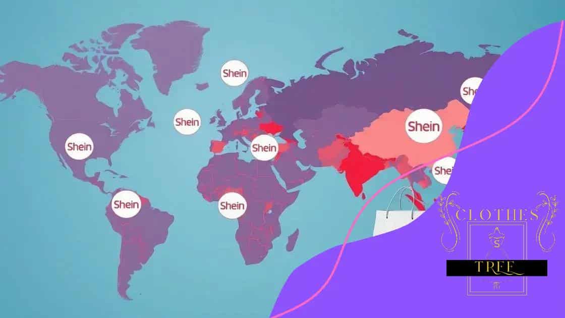 Regions eligible for Shein’s free shipping