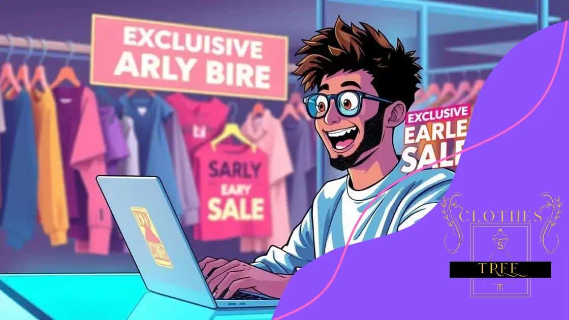 Early access to sales and promotions