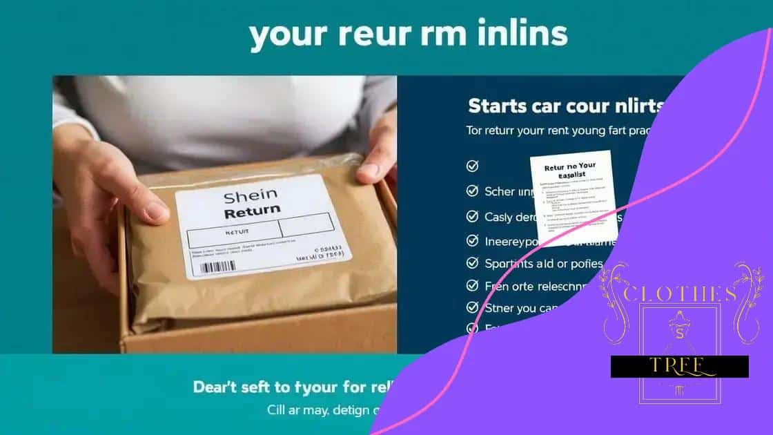 tips for returning items easily
